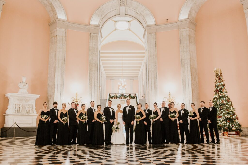 The Ohio State House at Christmas time